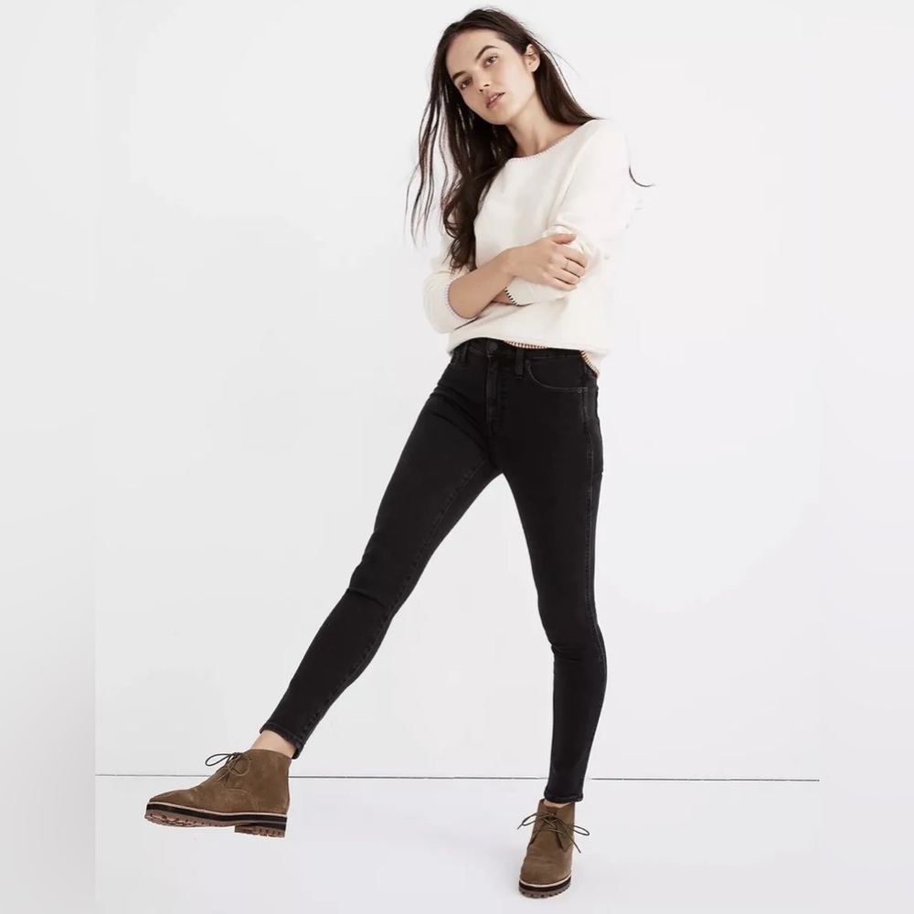 Madewell 10” High Rise Skinny Jean - Black - Size 27